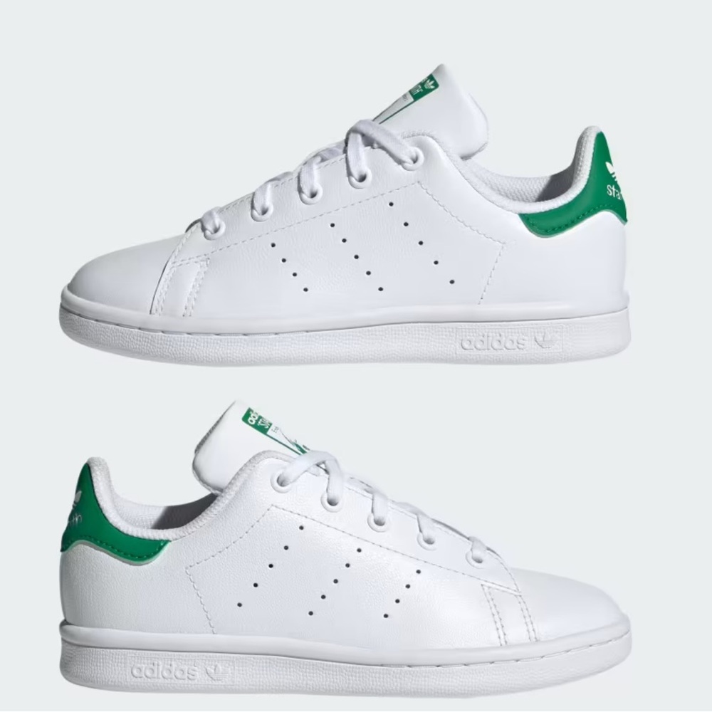 NWOT Adidas White and Green Stan Smith Sneakers
